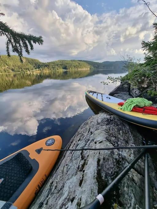 Готель Treetop Ekne - Hytte I Skogen Med Hengebru Левангер Екстер'єр фото